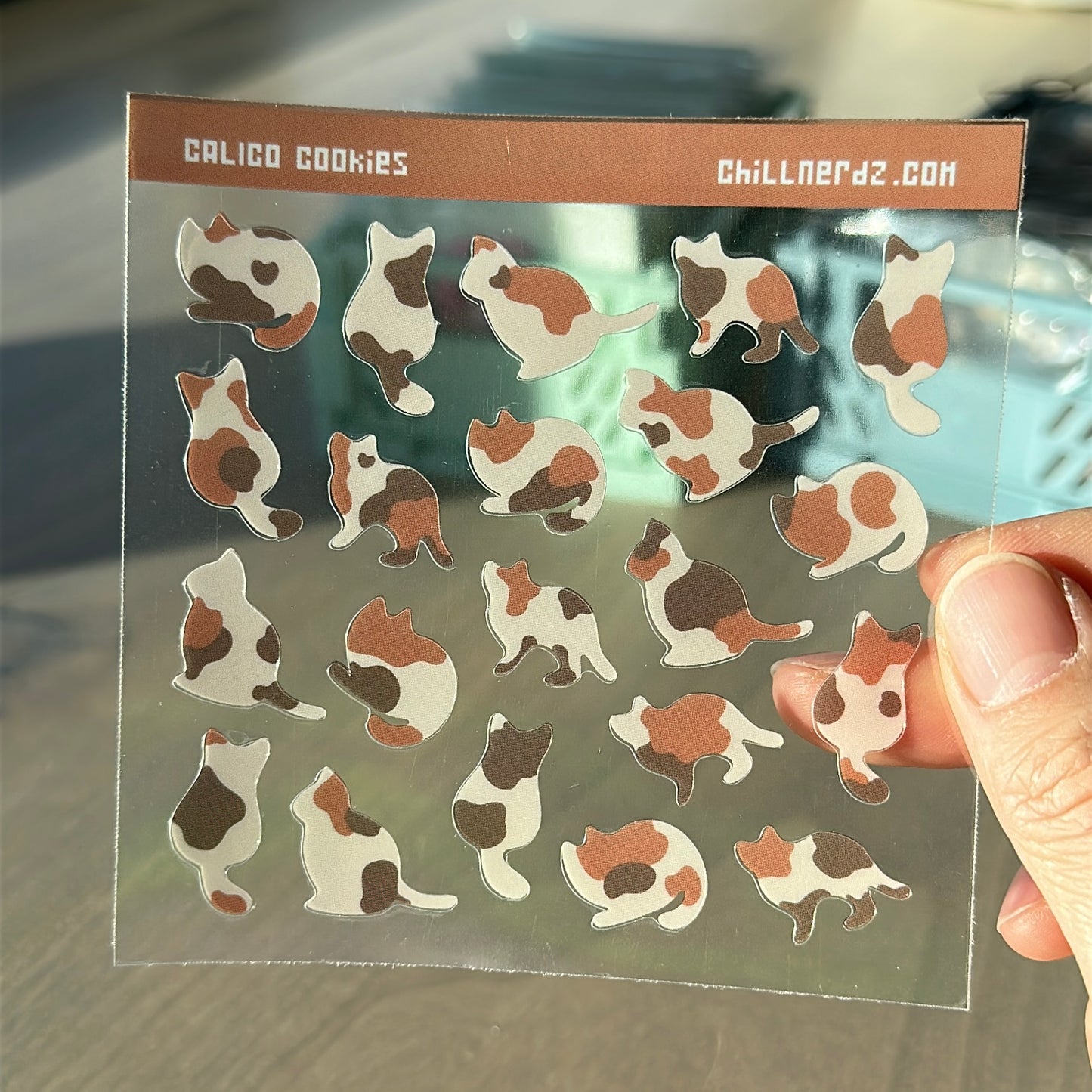 calico cookies sticker sheet