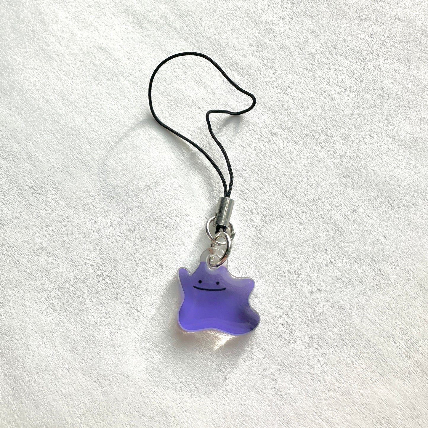 Ditto Mini Charm Clear Acrylic Dark Purple